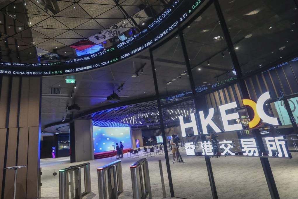 The Connect Hall at HKEX’s headquarters in Central. Photo: Jonathan Wong