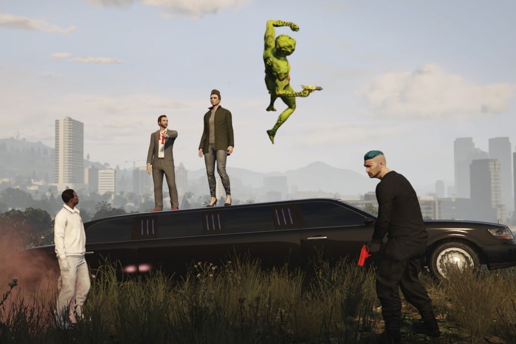A still from Grand Theft Hamlet, which was made inside the virtual world of Grand Theft Auto online. Photo: AP