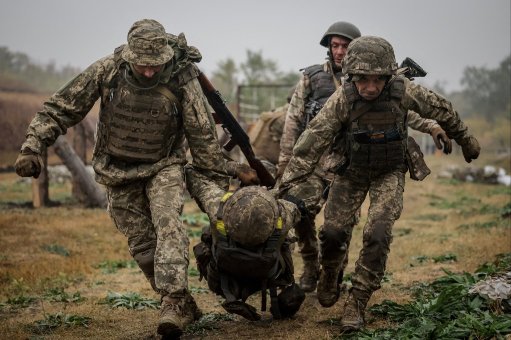 New Ukraine recruits during a tactical exercise in Donetsk region, Ukraine. Photo: Ukrainian Armed Forces via Reuters