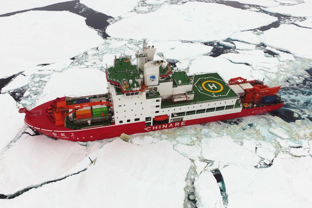 China’s polar icebreaker Xuelong 2, or Snow Dragon 2, on an earlier Antarctic mission in 2019. Photo: Xinhua