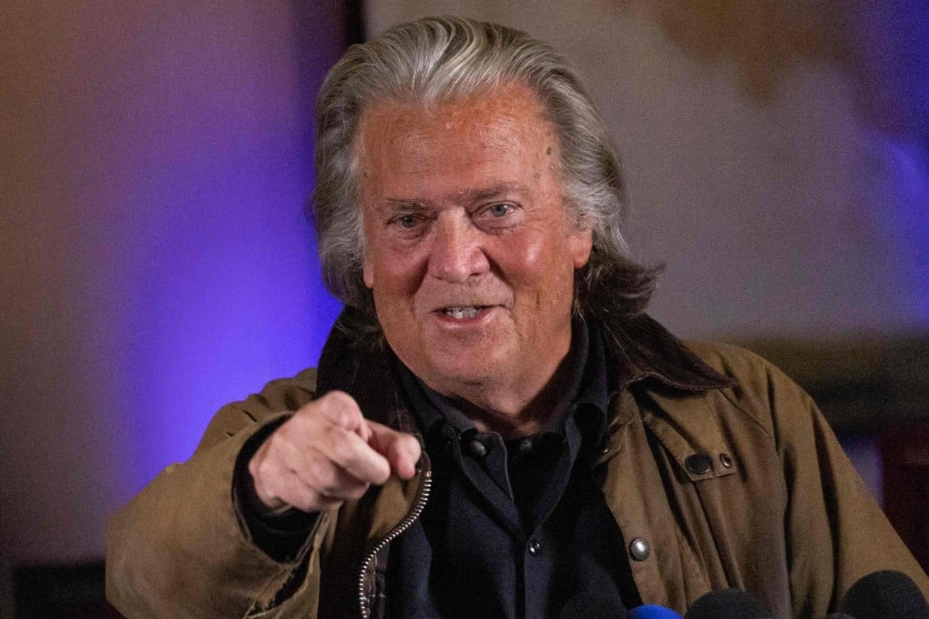 Steve Bannon after his release from prison. Photo: AFP