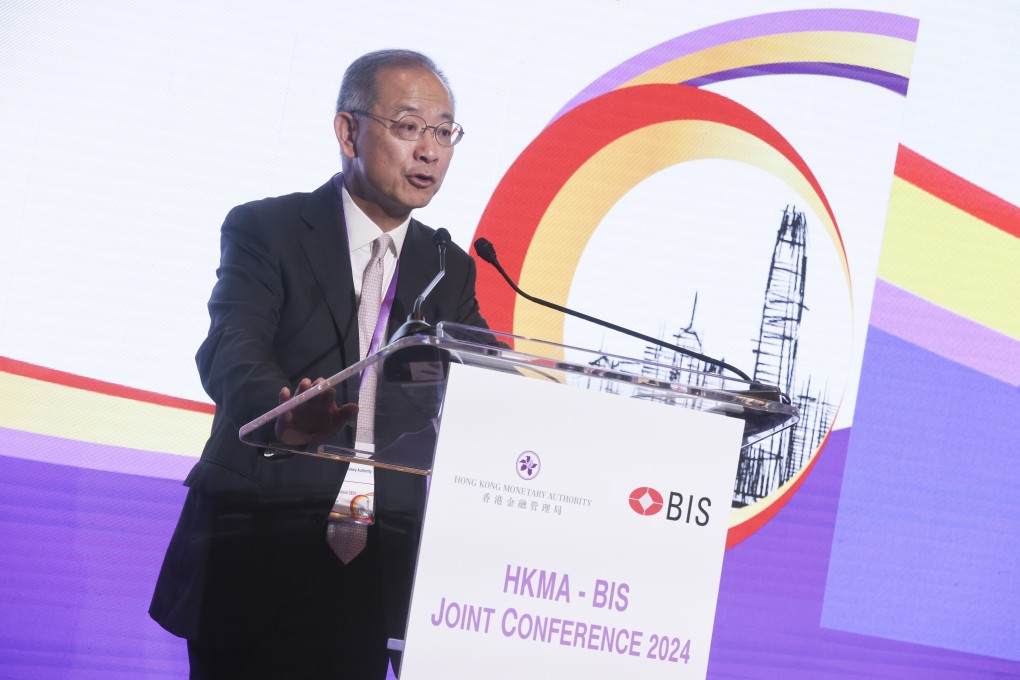 Eddie Yue Wai-man, CEO of the Hong Kong Monetary Authority, on Thursday. Photo: Jonathan Wong