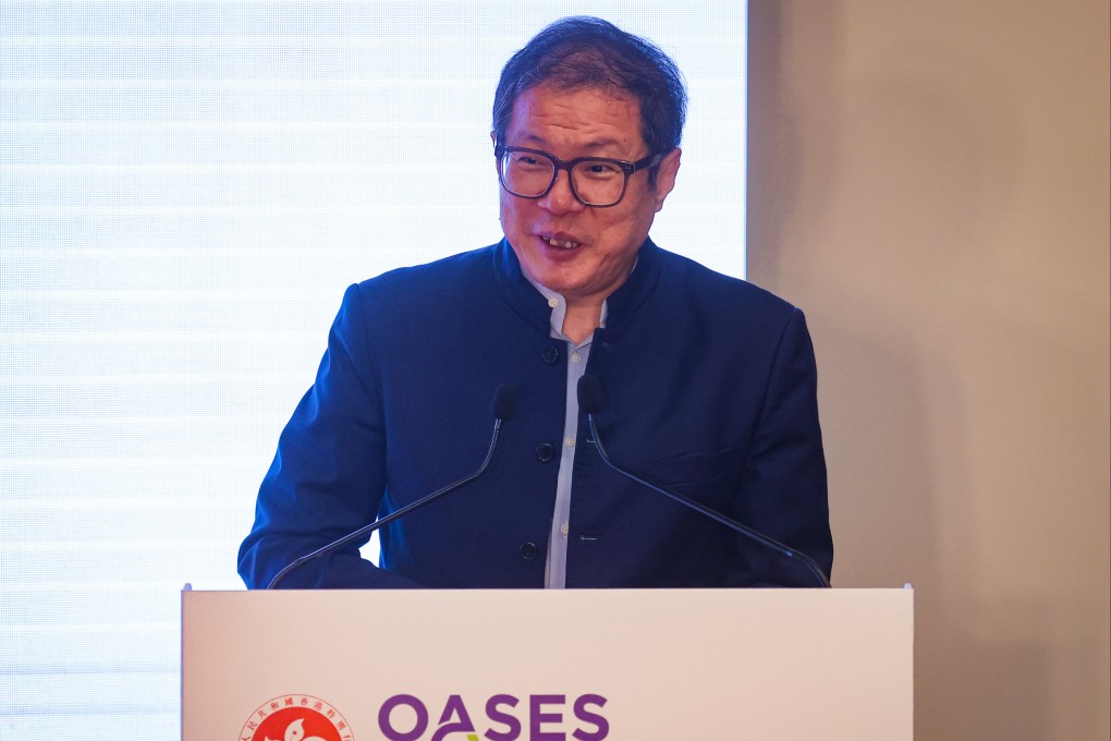 Leon Wang, AstraZeneca’s China president, attends an event in Hong Kong in November, 2023. Photo: Jelly Tse
