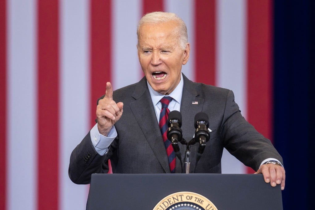 US President Joe Biden speaks in Concord, New Hampshire, on October 22. Photo: TNS