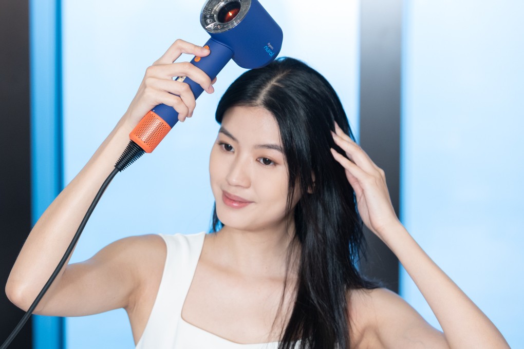 A model uses the Supersonic Nural at an event in Hong Kong in 2024. Despite initial scepticism, Dyson’s foray into the beauty industry has been a success. Photo: Dyson