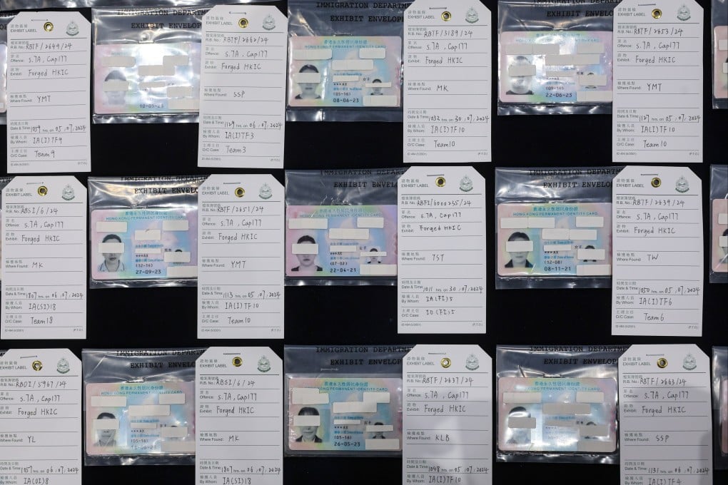 Evidence seized during the operation. Photo: Edmond So