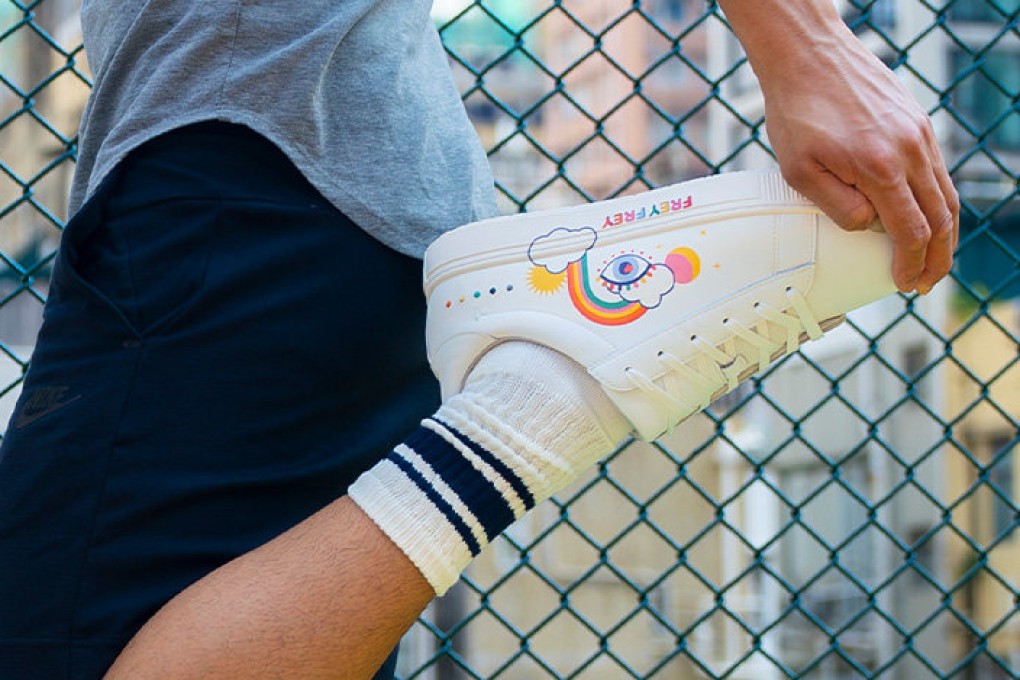 Hong Kong sneaker brand Kibo has launched its Kibo x Frey Frey limited-edition collection in support of Freya Maclay, 2, who has Tay-Sachs disease, a rare and fatal condition. Photo: Kibo