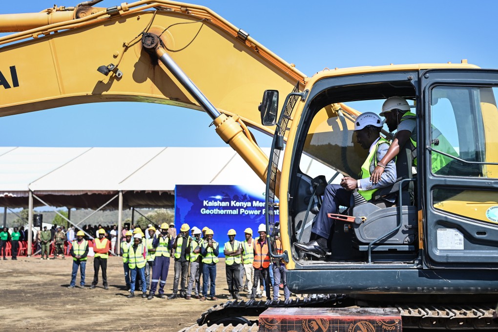 The groundbreaking ceremony for the new 35-MW Orpower 22 geothermal power plant in Kenya. Photo: Xinhua