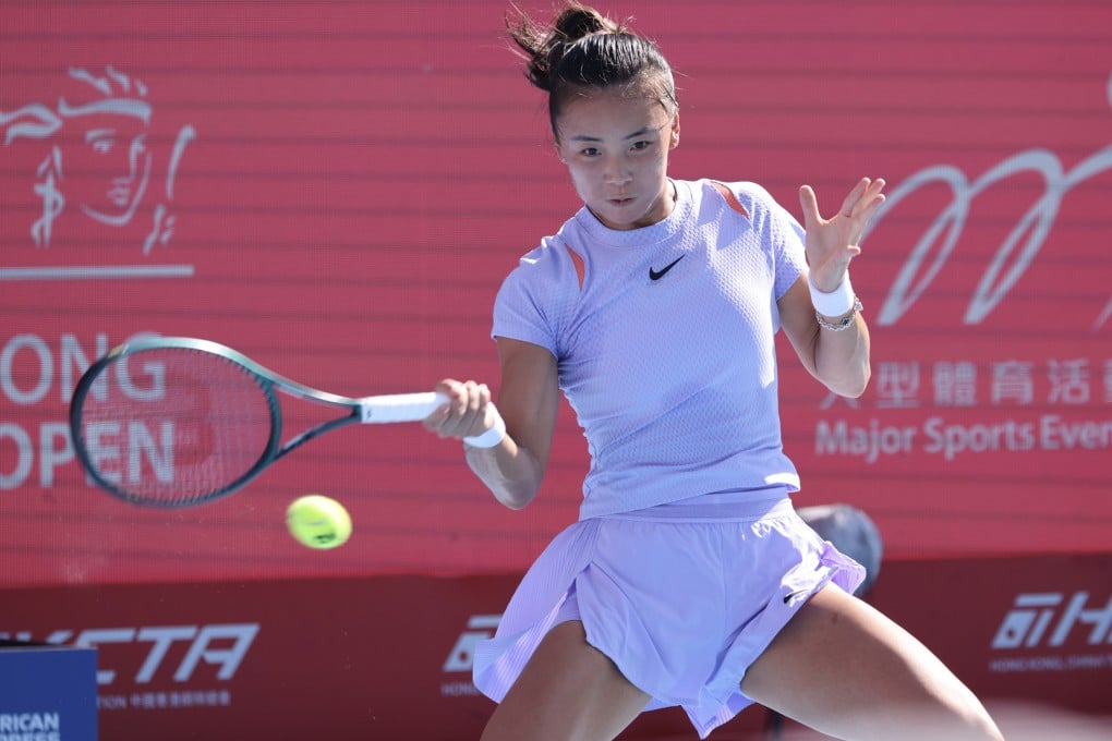 Yuan Yue beat Sofia Kenin to move into the semi-finals of the Prudential Hong Kong Tennis Open. Photo: Nora Tam
