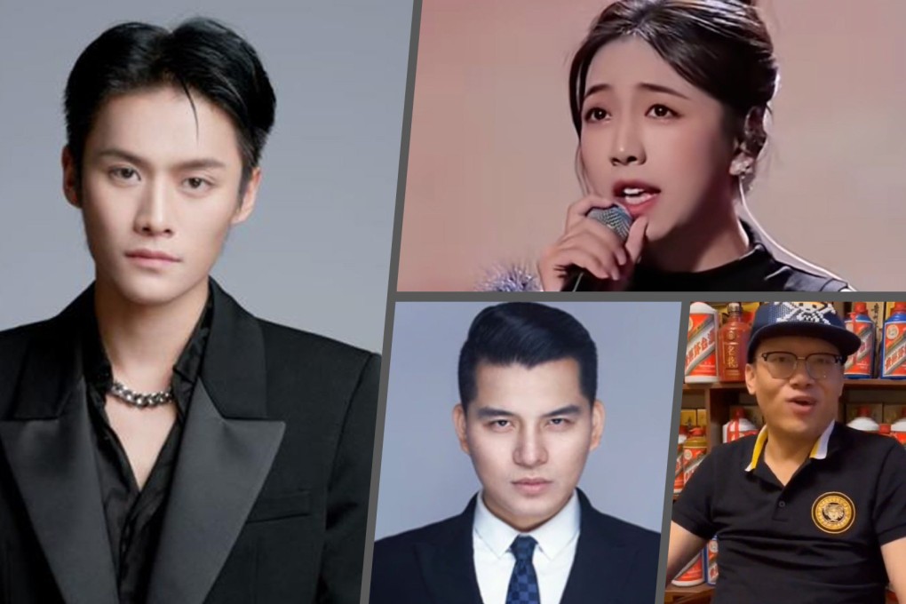 The Post examines four of China’s leading KOLs whose downfalls likely stem from over-confidence and arrogance. Photo: SCMP composite/Douyin/Baidu/Weibo