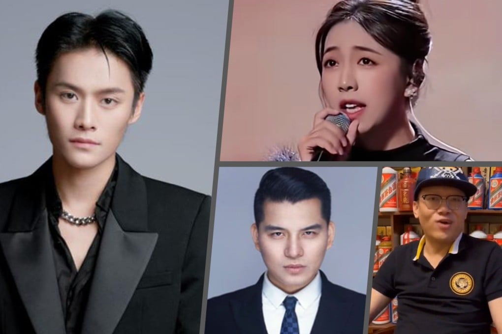 The Post examines four of China’s leading KOLs whose downfalls likely stem from over-confidence and arrogance. Photo: SCMP composite/Douyin/Baidu/Weibo