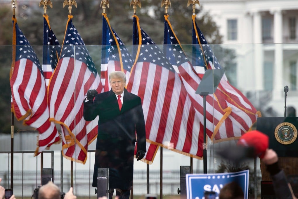 Then-President Donald Trump speaks to supporters from The Ellipse near the White House on January 6, 2021, in Washington. Photo: AFP