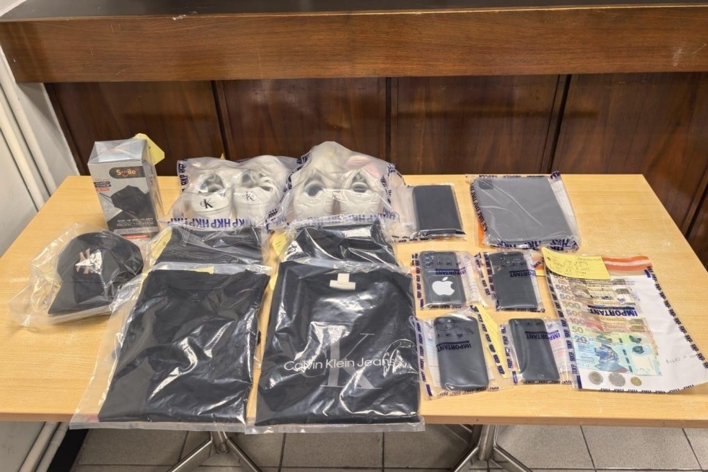 Police show evidence collected by officers following the boy’s arrest. Photo: Handout