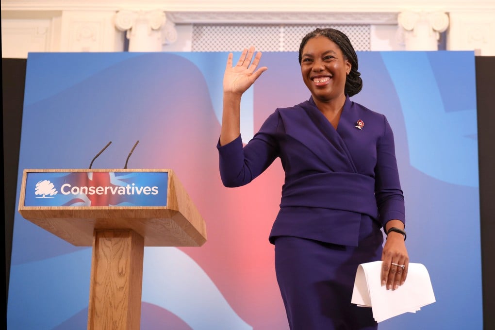 Kemi Badenoch gives a speech after becoming the new leader of the Conservative party on Saturday, November 2, in London. Photo: TNS