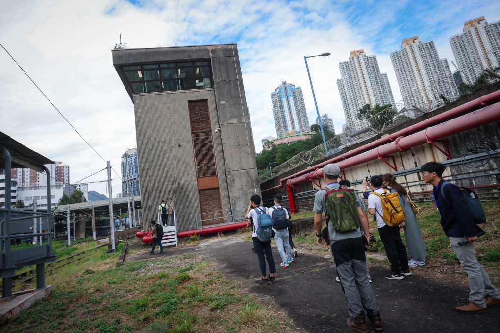 The control tower at Kowloon Bay depot which was abandoned since 2003. Photo: Jonathan Wong