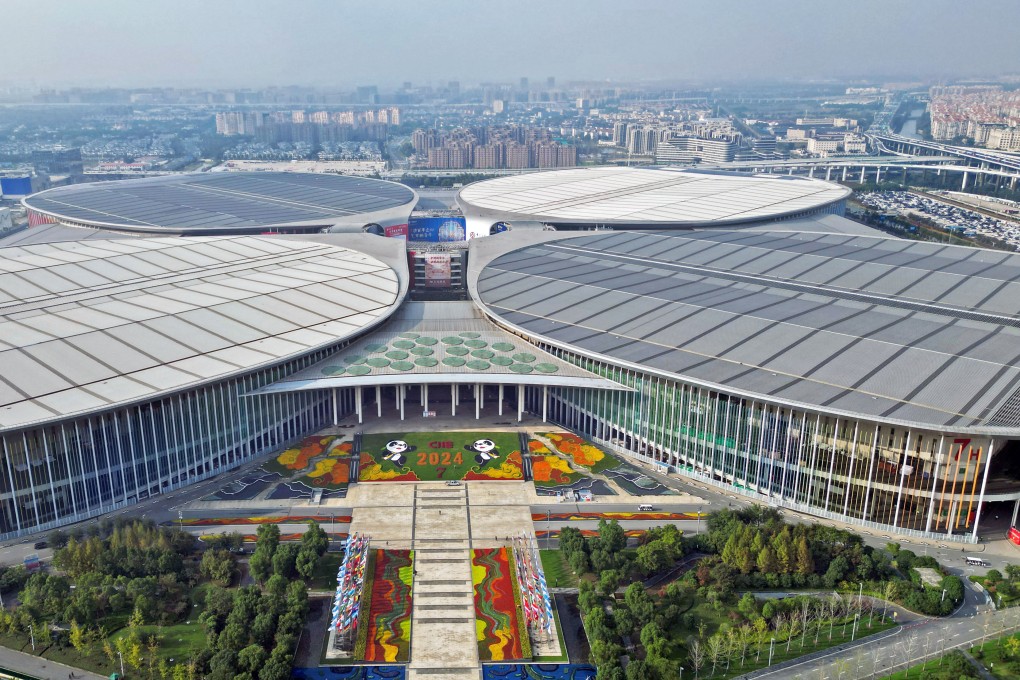 The expo is being held at the National Exhibition and Convention Centre in Shanghai. Photo: Xinhua