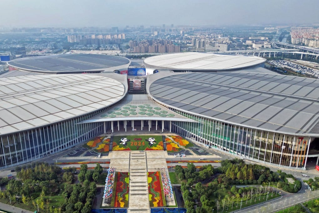 The expo is being held at the National Exhibition and Convention Centre in Shanghai. Photo: Xinhua