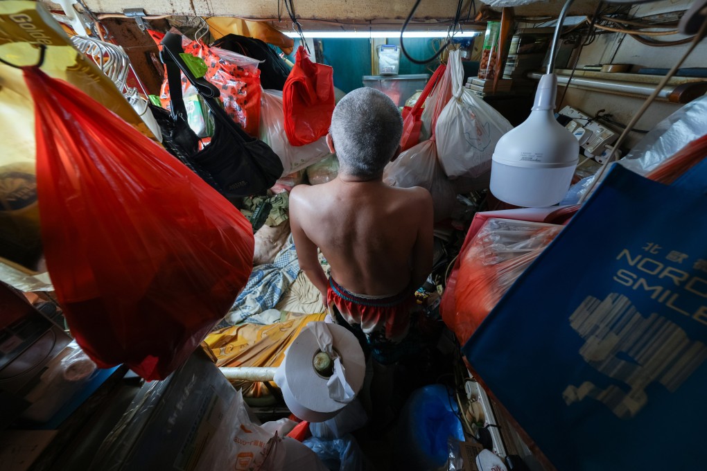 A 40 sq ft subdivided flat in Sham Shui Po. Photo: Eugene Lee