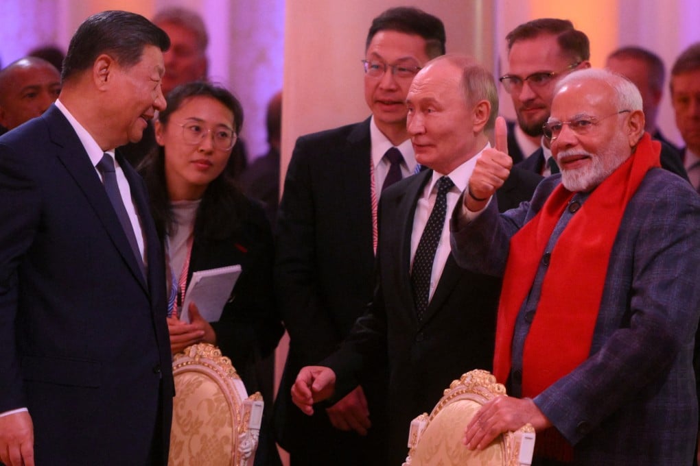 Indian Prime Minister Narendra Modi attends a concert with China’s Xi Jinping and Russia’s Vladimir Putin on the sidelines of last month’s Brics summit in Russia. Photo: Brics-Russia2024.ru via Reuters