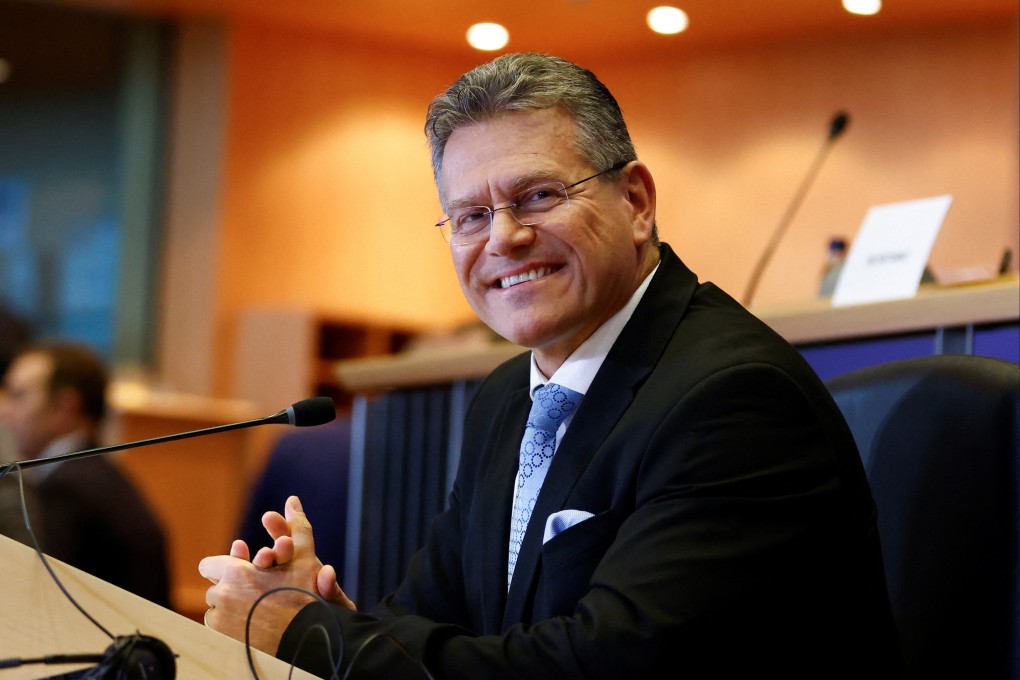Maros Sefcovic, the nominee to become the European Union’s trade and economic commissioner, is seen as a close ally of EU chief Ursula von der Leyen. Photo: Reuters