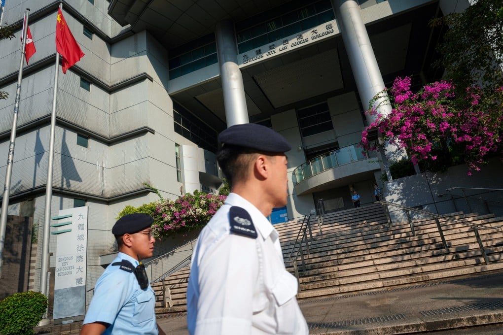Security measures have been ramped up at Kowloon City Court. Photo: Sam Tsang