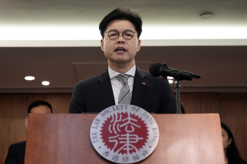Roden Tong, president of the Law Society of Hong Kong, says an investigation committee dealt with complaints linked to the protest fund. Photo: Harvey Kong