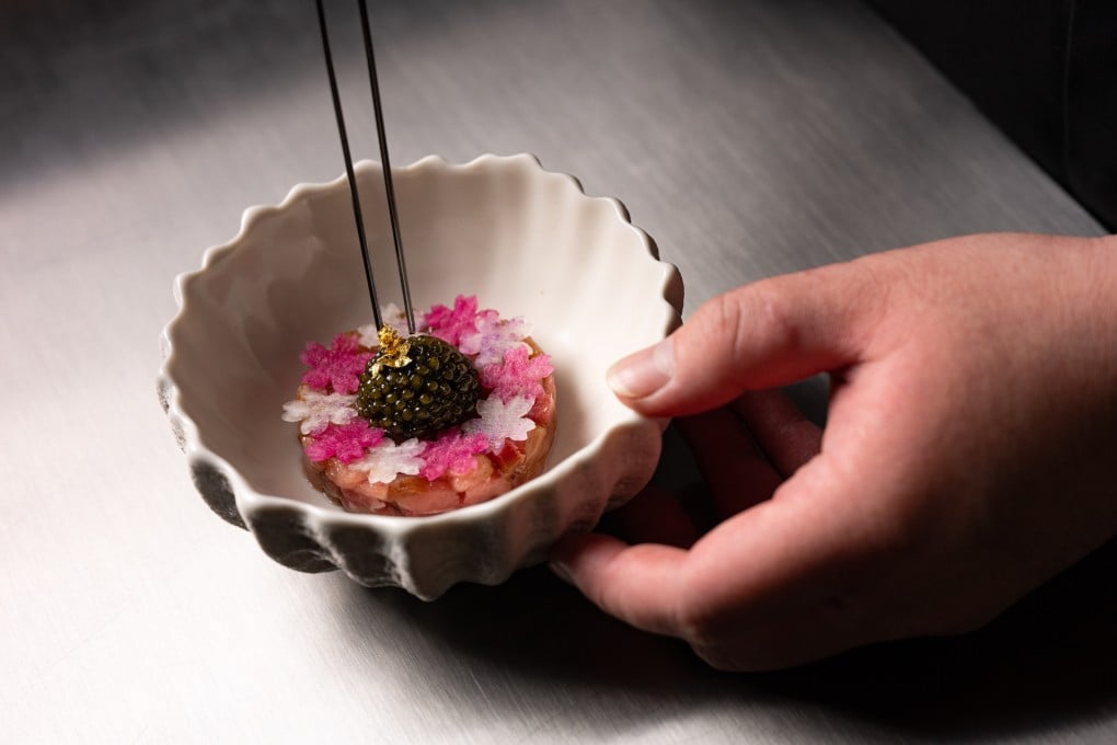 Gabriel Chung’s chu-toro tartare; private chefs are gaining traction in Hong Kong’s dining scene. Photo: Eugene Chan