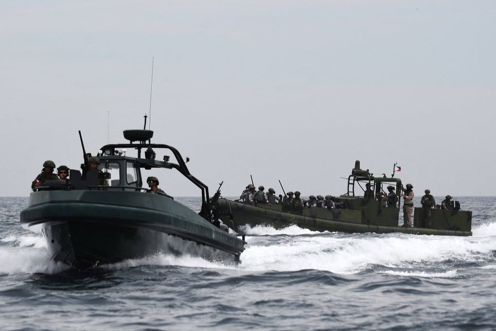 Marines from the Philippines, US and South Korea hold a joint exercise off Cavite province last month. Photo: AFP