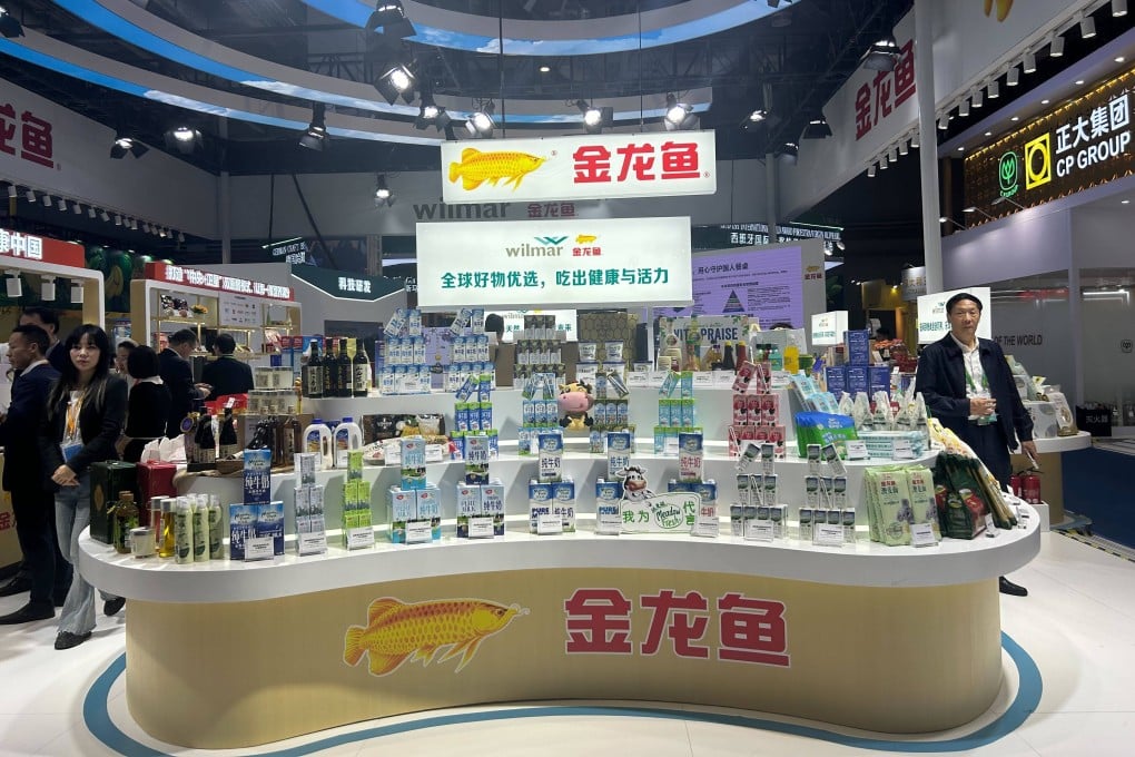 The Goodman Fielder booth at the CIIE in Shanghai. Photo: Mia Castagnone