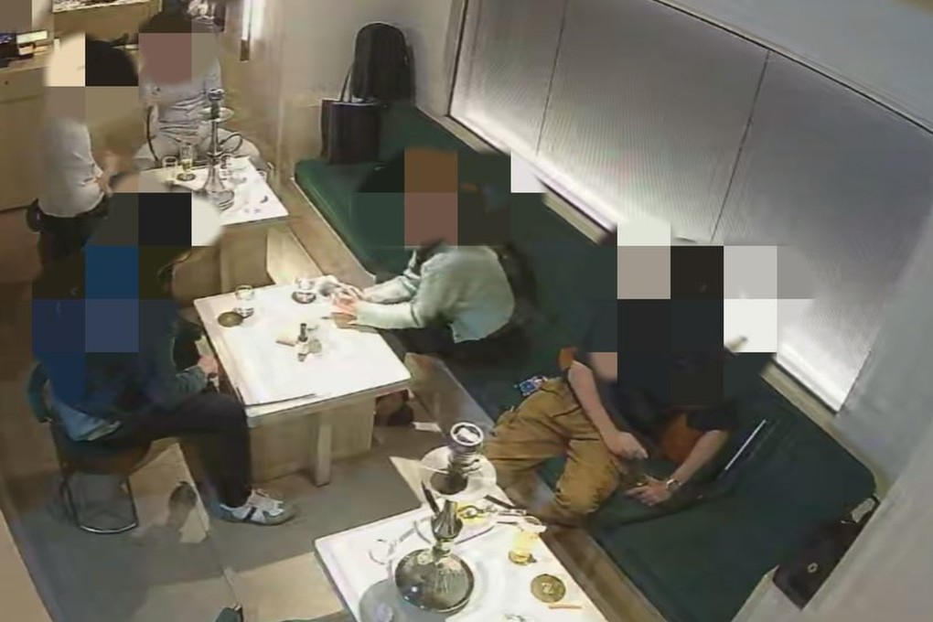 The woman’s social media post detail the allegations included what appeared to be CCTV footage of the man (bottom right) spiking her drink. Photo: X/hananotsorry