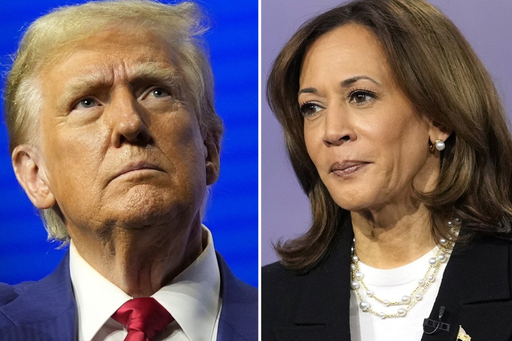 Republican presidential candidate  Donald Trump and Democratic presidential candidate Kamala Harris at separate campaign events on October 23. Photo: AP
