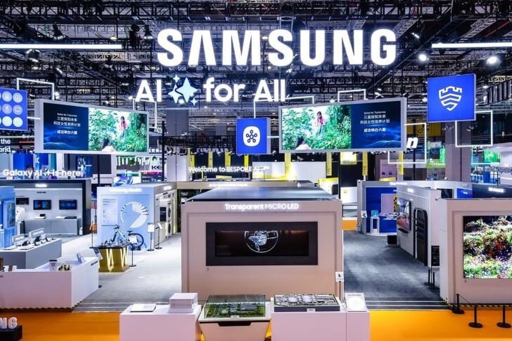 Samsung Electronics has one of the biggest booths at the exhibition area of the China International Import Expo in Shanghai. Photo: Handout