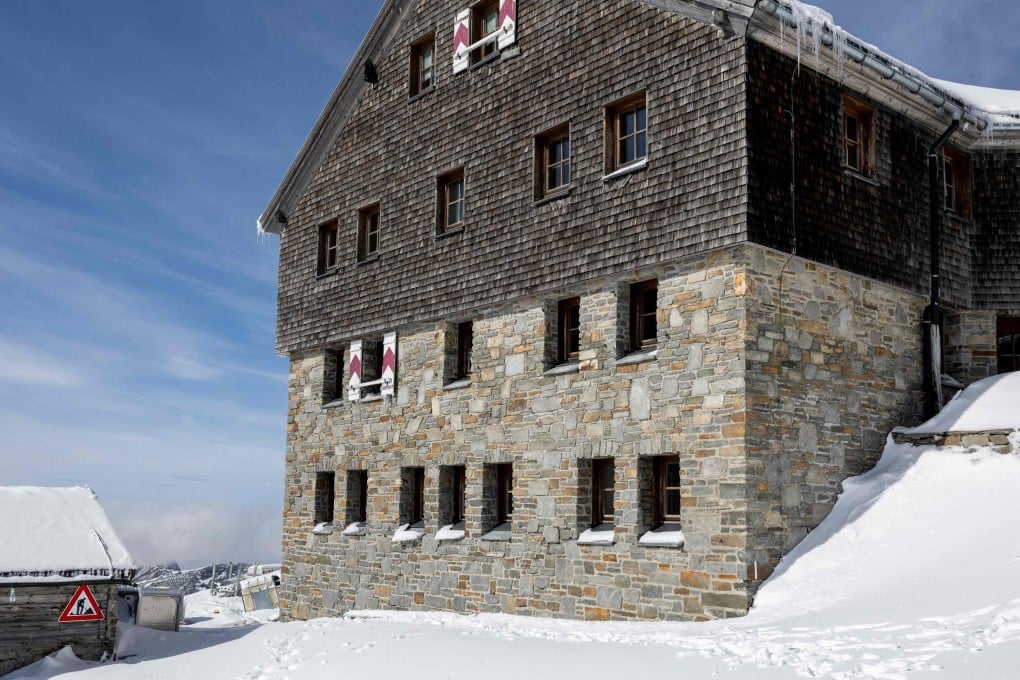The Zittel hut atop the Hoher Sonnblick moutain in the Austrian Alps is being damaged by thawing permafrost. Many such huts, and mountain trails, are crumbling, which is bad news for a country reliant on alpine tourism. Photo: AFP