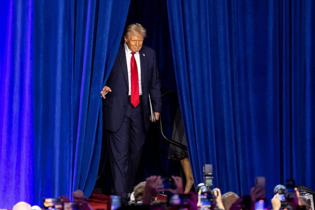 Donald Trump at the Palm Beach County Convention Center. Photo: dpa