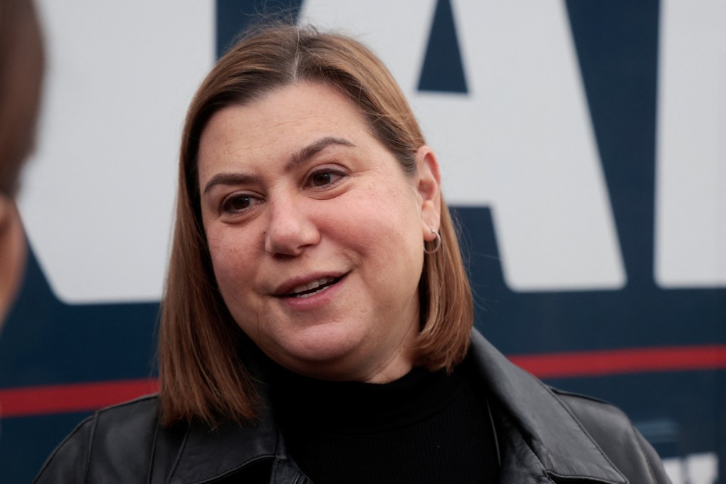 US congresswoman Elissa Slotkin and now US senator-elect for Michigan visits a polling station in Detroit on November 5, 2024. Photo: Reuters