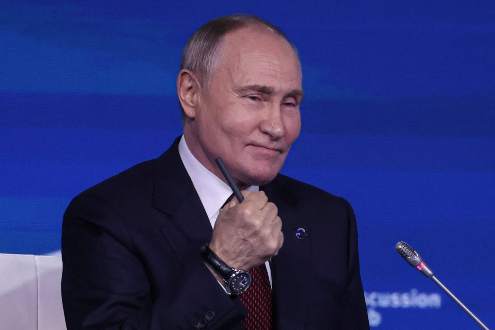 Russia’s President Vladimir Putin at the Valdai Discussion Club meeting in Sochi on Thursday. Photo: AFP