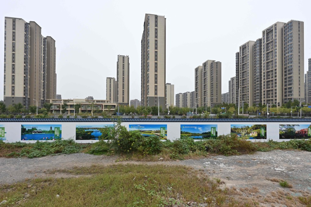 Newly-built flats in Beijing last month. Photo: AFP