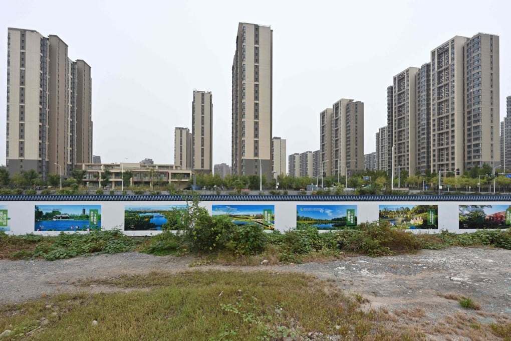 Newly-built flats in Beijing last month. Photo: AFP