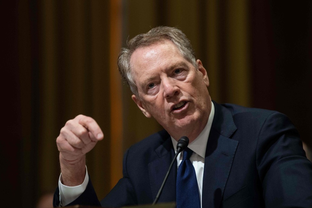US Trade Representative Robert Lighthizer testifies before the Senate Finance Committee in Washington in 2019. Photo: AFP