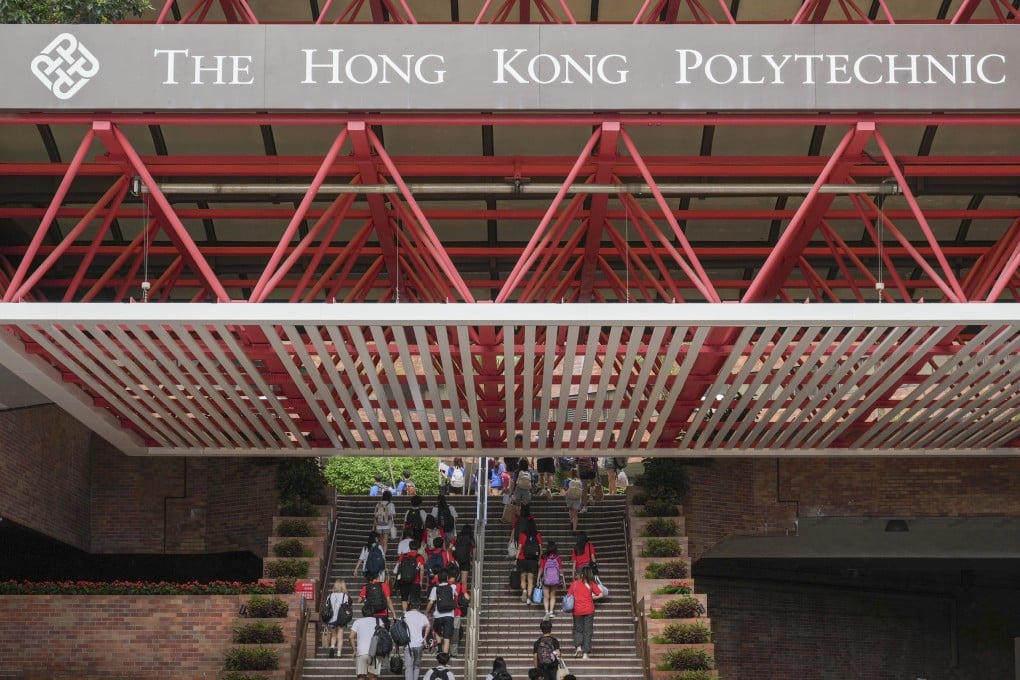 Polytechnic University in Hung Hom. Chief Executive John Lee said last month the government would establish the “Study in Hong Kong” brand to help turn the city into an international tertiary education hub. Photo: May Tse