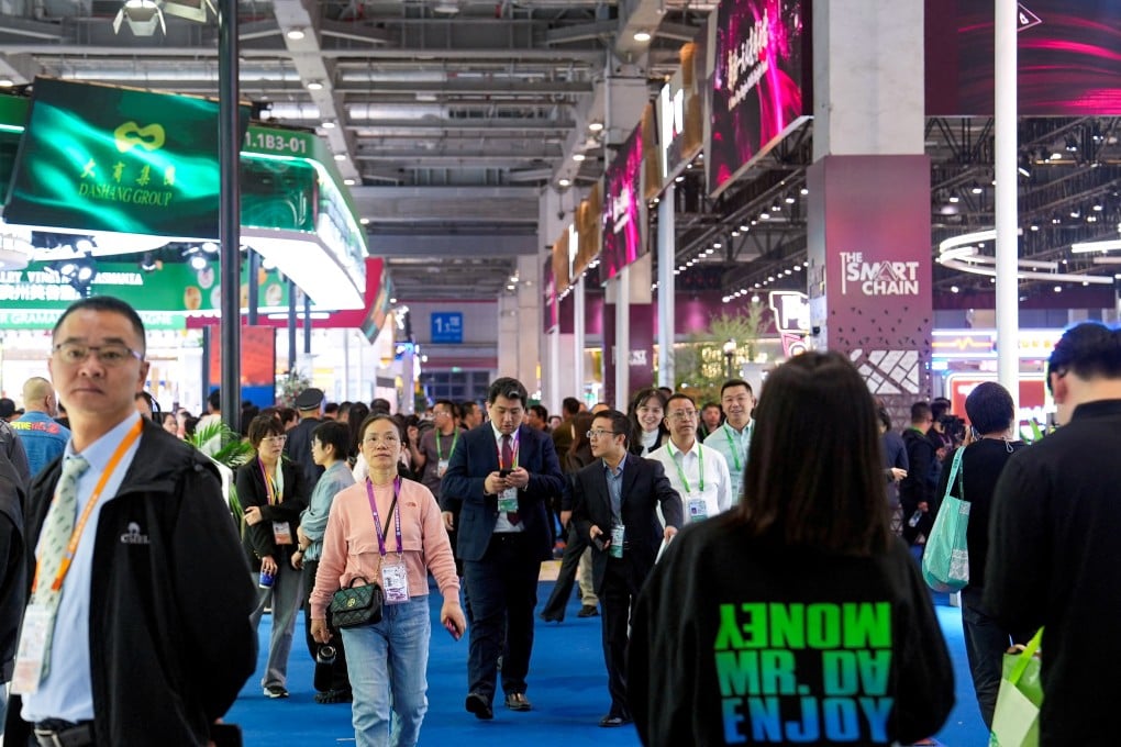 Visitors at the CIIE event. Photo: Reuters