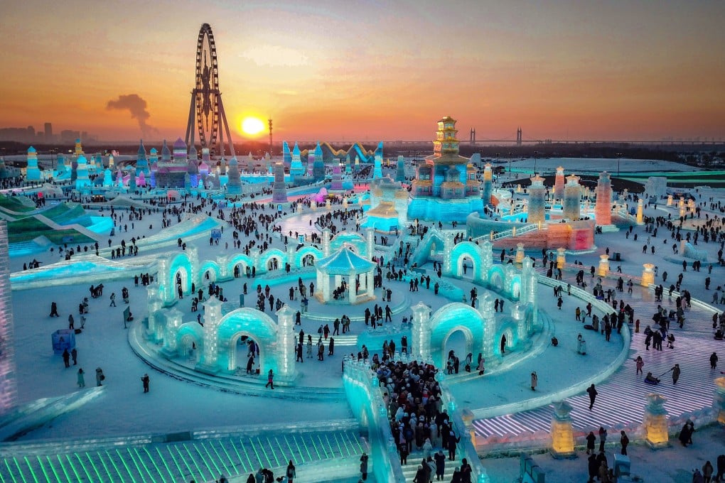 China’s Harbin Ice Festival attracts millions of tourists every year, boosting the local economy. Photo: Xinhua