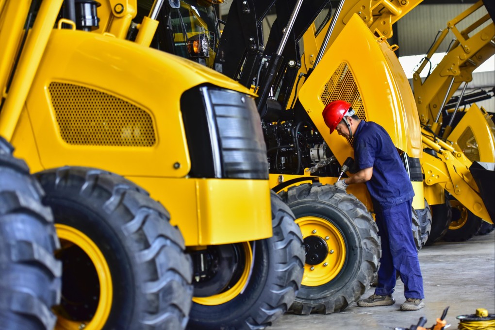 China says the operating rate of construction machinery – an important gauge of construction activity – rose in October by 1.6 percentage points from September. Photo: Getty Images