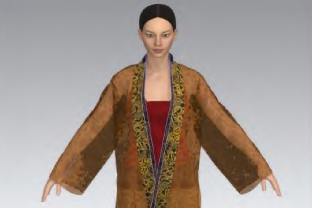Chinese scientists have created a digital reconstruction of a wealthy woman’s clothing from the Southern Song dynasty. Photo: Wuhan Textile University