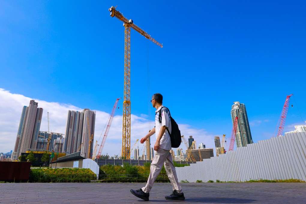 Construction in Kai Tak. Lived-in home prices fell by about 1.7 per cent in September, hitting their lowest level since August 2016 and taking the 12-month decline to 12.5 per cent. Photo: Nora Tam