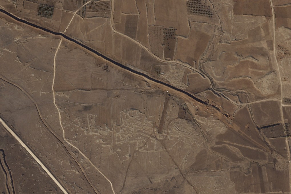 This satellite image shows Israeli forces digging along the Alpha Line on November 5, 2024. Photo: Planet Labs PBC via AP