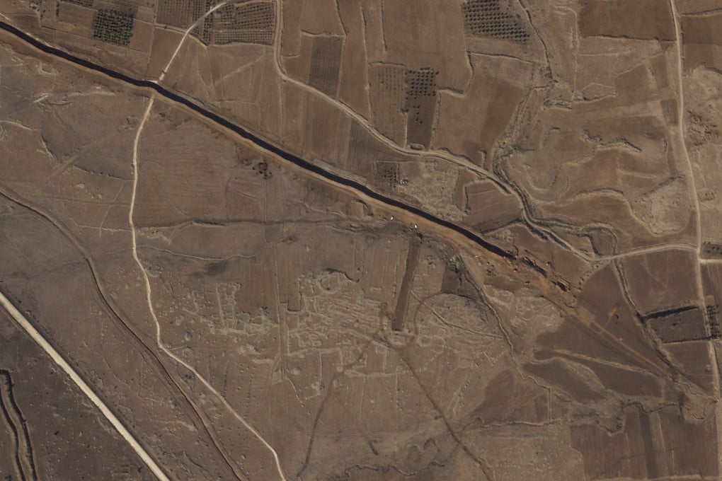 This satellite image shows Israeli forces digging along the Alpha Line on November 5, 2024. Photo: Planet Labs PBC via AP