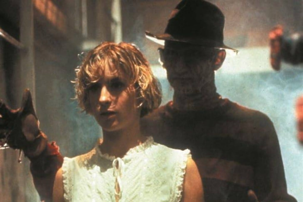 Amanda Wyss (front) and Robert Englund in a still from Wes Craven’s classic slasher film, A Nightmare on Elm Street (1984).