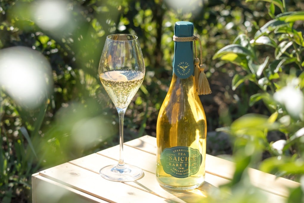 Saicho’s limited-edition Sixty Stone Mountain sparkling tea was made using tea leaves harvested at tea master Lin Junjie’s organic tea garden in Hualien county, Taiwan. Photo: Saicho