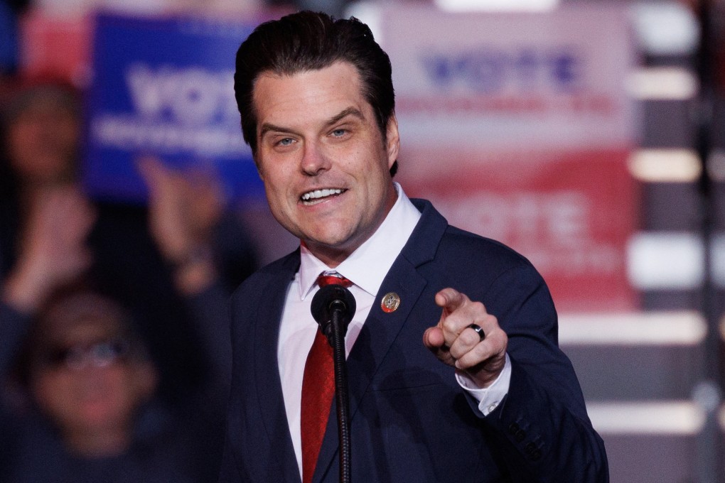 Matt Gaetz’s nomination was met with scepticism by some Senate Republicans. Photo: Reuters
